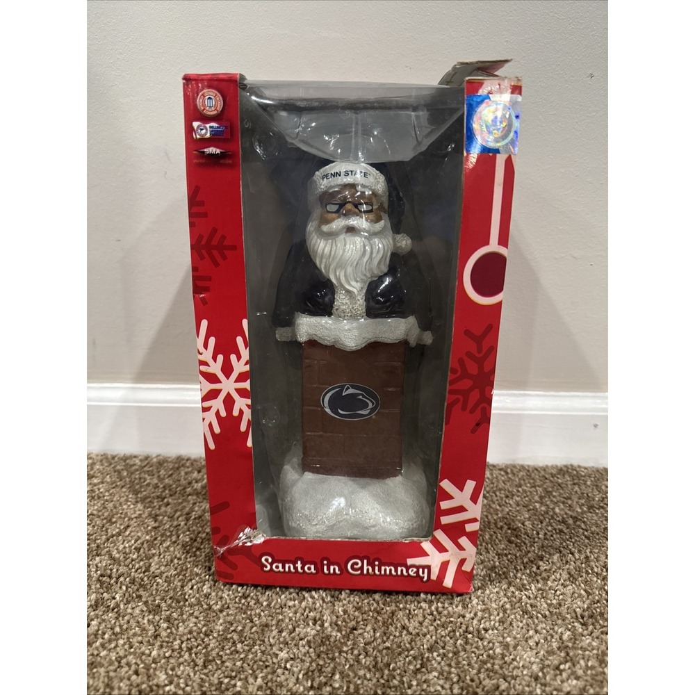 Penn State Nittany Lions Santa In Chimney Forever Collectibles Christmas NCAA